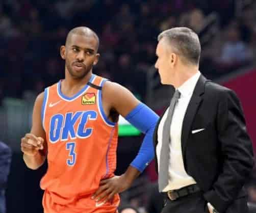 Billy Donovan and Thunder's Chris Paul